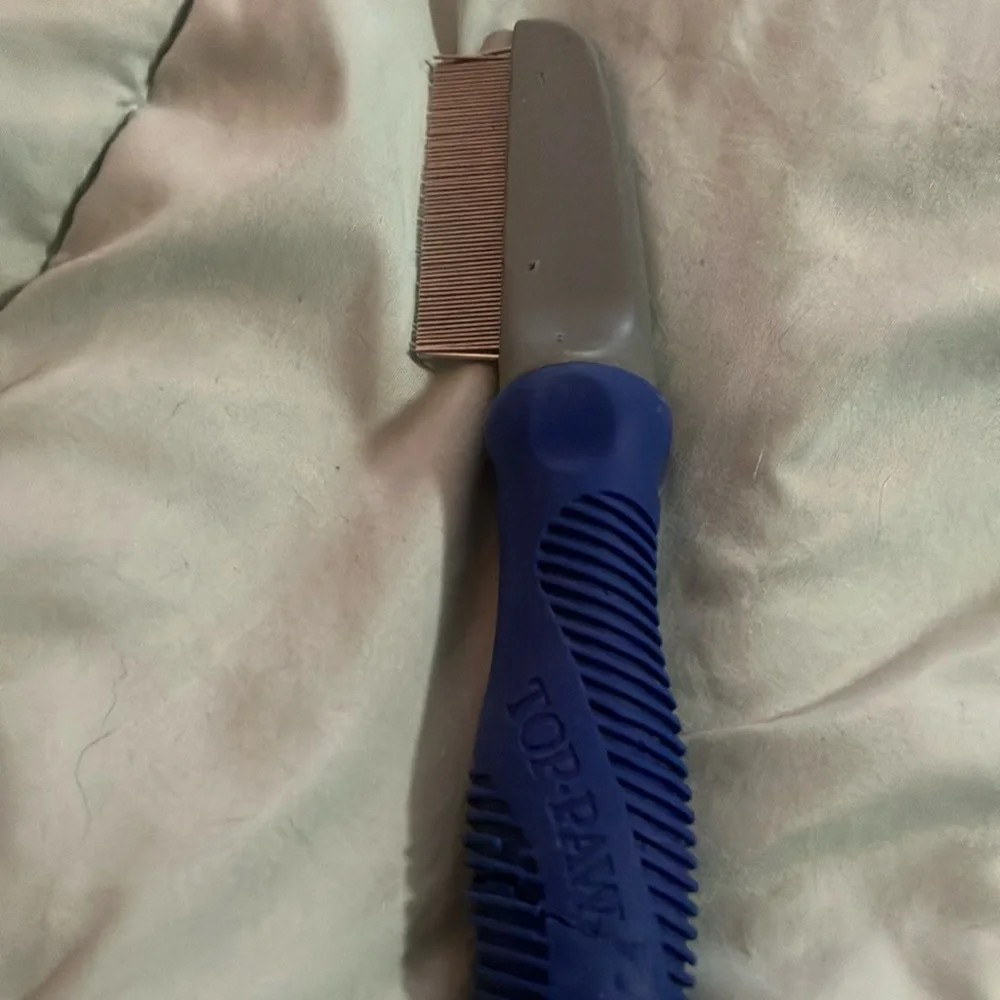 Top Paw Blue and Gray Grooming Comb